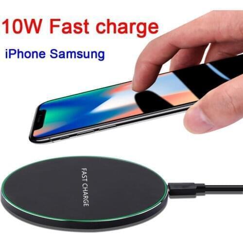 Dykb 10W Qi Fast Charging Wireless USB Quick Charger battery 5w 7.5w For iPhone 8 11 X XR XS Max Samsung Note 10 9 S8 S10 Huawei