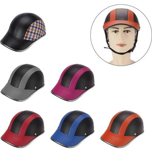 PU Adjustable Bicycle Safety Helmet Cycling Motorcycle MTB Skate Road Bike Helmet Outdoor Sports Baseball Cap For Men Women