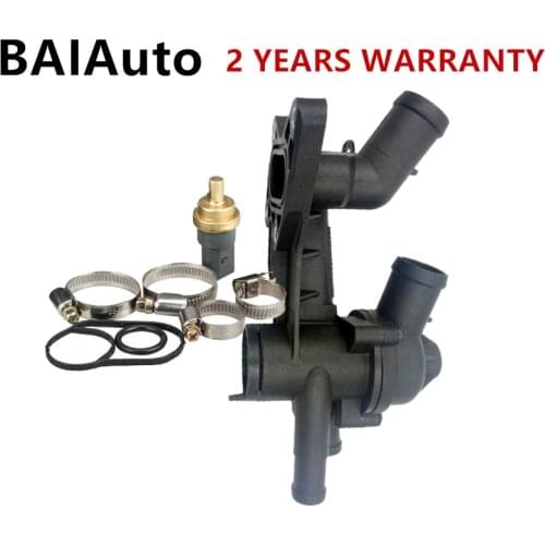 NEW Cooling Thermostat Housing Assemely Set For VW Jetta Golf Polo Scirocco Audi A1 A3 1.6 1.4T 03C121111 03C121111A 03C121111E