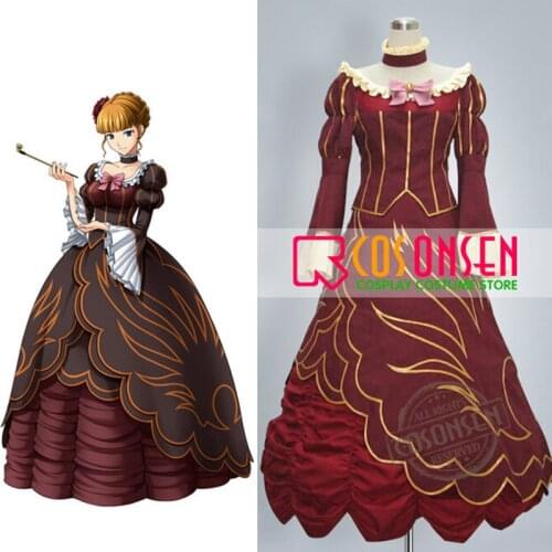 COSPLAYONSEN Umineko no Naku Koro ni Golden Witch Beatrice Cosplay Costume Dress Custom Made All Size