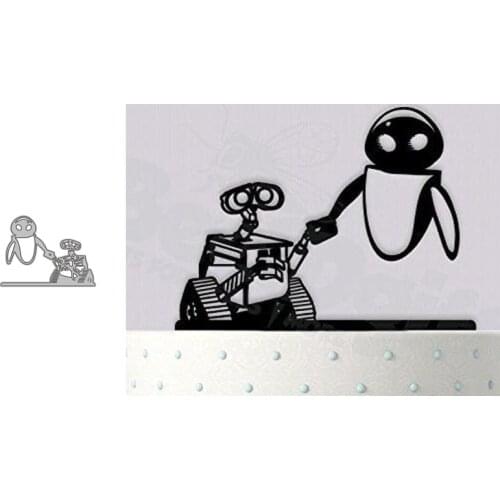 Metal Cutting Dies Robot Stencil for Scrapbooking Album Decoration Craft Die Cut for Card Making Stamp and dies 2021