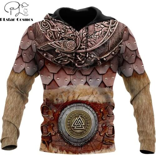Viking Warrior Armor 3D Printed Fashion Mens Hoodie Streetwear Pullover Autumn Sweatshirt Unisex Casual Jacket Tracksuit DW642