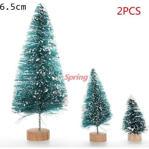 New Hot DIY Christmas Tree Small Pine Tree Placed In The Desktop Home Decor Christmas Party Decoration Kids Gifts For Home Xmas