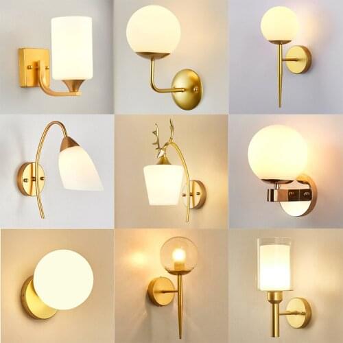 New Light Luxury Creative Indoor Bedside Wall Lamp Modern Simple Living Room Corridor Staircase Background Wall Lamps
