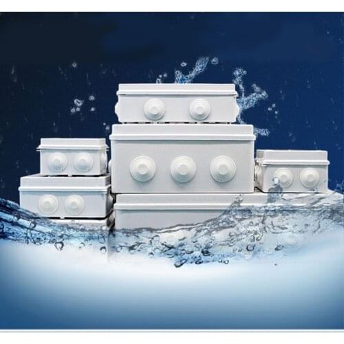 Plastic distribution box waterproof enclosure outdoor electronic project case ABS 50*50mm