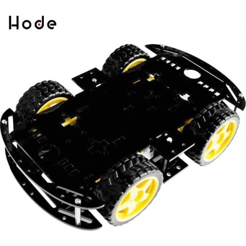 4 Wheel Drive Mobile Robot Platform Smart Car Chassis For Arduino Compatible SCM MCU