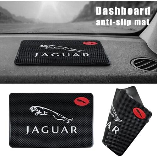 Car Dashboard Phone Holder Anti-Slip PVC Mat Auto Non-Slip Sticky Gel Pad For Jaguars XK Llavero F-TYPE XF XJ I-PACE XE F-PACE