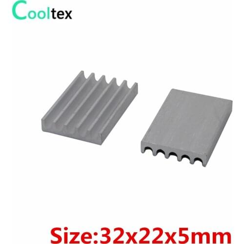 20pcs Extruded Aluminum heatsink 32x22x5mm heat sink for Chip VGA RAM LED IC radiator COOLER cooling