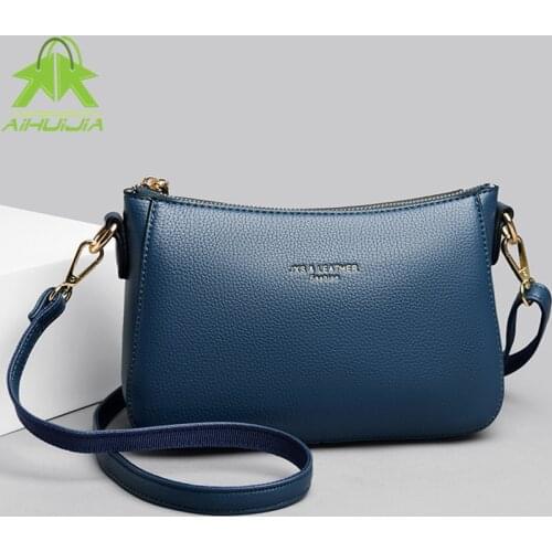 Luxurious Womens PU Leather Handbags Bag Crossbody Bags Simplicity For Woman 2021 New Fashion Ladies High Quality Shoulder Bags