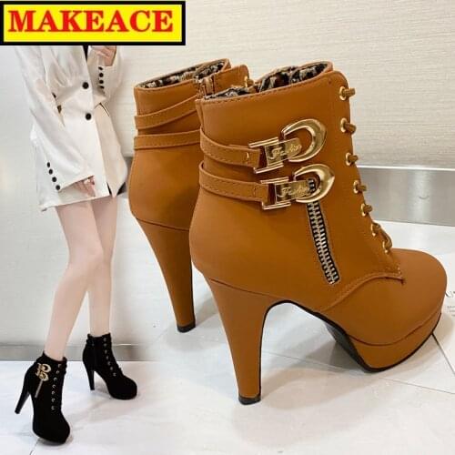 Spring Autumn Season Female Boot Vogue Short Cylinder High Heel Lady Fashionable Dress Boot All-match Recreational Female Shoe
