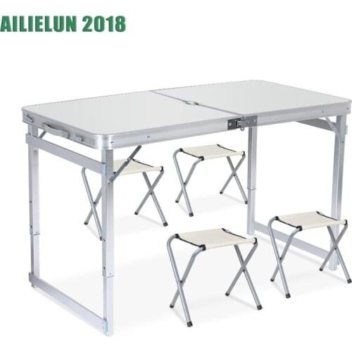 Camping table Picnic table Outdoor Folding Table Chair Camping Aluminium Alloy BBQ Picnic Table Camping Picnic set
