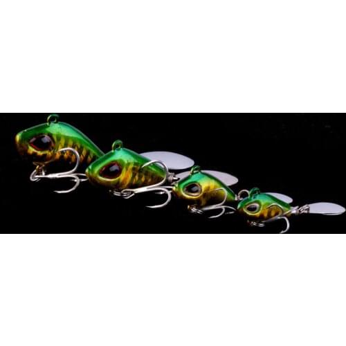 WALK FISH Metal Mini VIB With Spoon Fishing Lure 5.6g/9.3g/16.9g/24.6g Fishing Pin Crankbait Vibration Spinner Sinking Bait