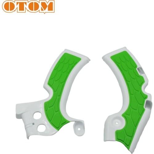 OTOM Motorcycle Frame Guards Protection Covers Dirt Bike Motocross Plastic X-Grip Protective Shell Parts For KAWASAKI KX450F