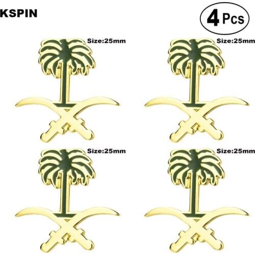 Coconut Tree Brooches Lapel Pin Flag badge Brooch Pins Badges 4pcs