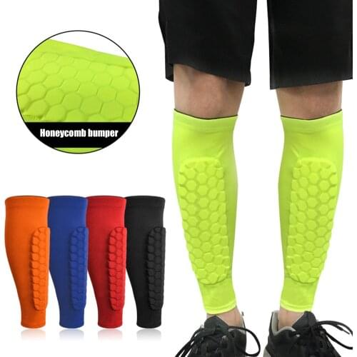 1PC Honeycomb Shin Guard Professional Sports Football Guard Sport Legging Breathable Leg Sleeve Knee pad Protective Gear