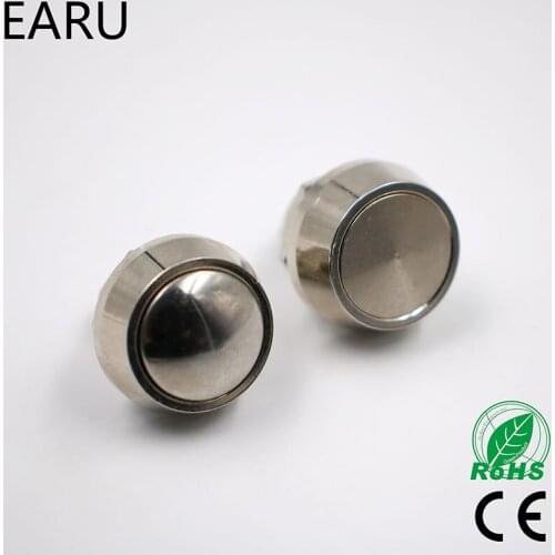 12mm Metal Doorbell Bell Horn Push Botton Switch Waterproof Nickel Plated Domed Momentary Reset Screw Car Auto Engine PC Power