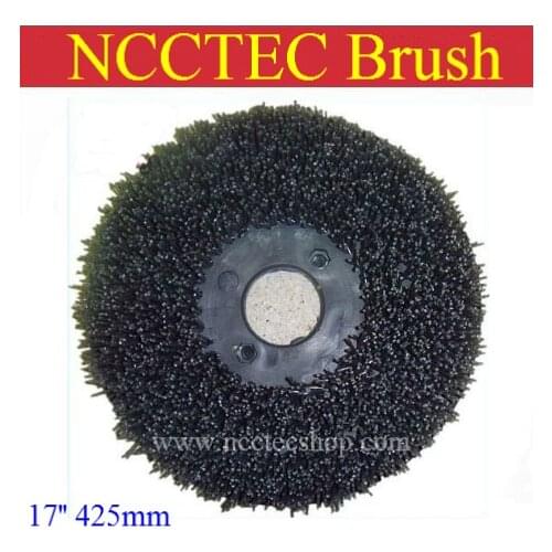 15'' NCCTEC steel wire floor clean brush for 17'' floor polisher | 400mm circular antique brush disc for granite marble