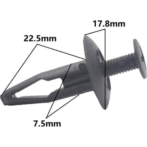 30PCS Car exterior bumper fenders plastic retaining clips fastener rivets car body trim for Toyota