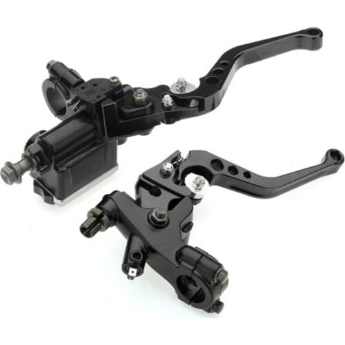 60% Hot Sale 1 Pair Metal Motorcycle Hydraulic Brake Master Cylinder Clutch Reservoir Levers