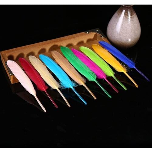 Free shipping! 1000pcs multi-color beautiful goose feather decoration 4-6 inches 10-15 cm Duck Feather