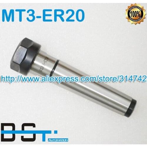 Free shipping for MT3-ER20 collet chuck Morse taper 3# MT3 ER20 collet chuck Toolholder M3 Chuck Holder
