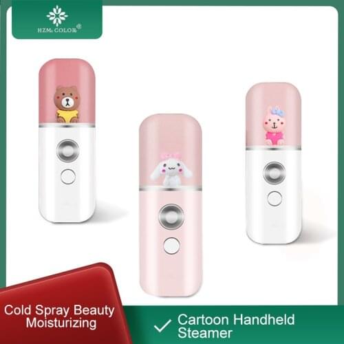 HZM COLOR Cartoon Moisturizer Cold Spray Beauty Moisturizing Face Steamer Handheld Nano USB Moisturizer Spray Skin Care Device