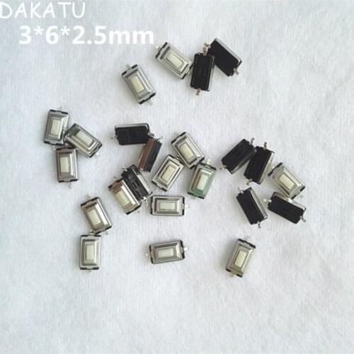 DAKATU 3*6*2.5mmSMD Microswitch Tactile Push Button Car Key Switch Button For BMW OPEL Vectra Peugeot 206 207 Remote key