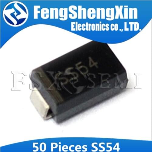 50pcs/lot 1N5824 IN5824 SS54 SR540 5A 40V DO-214AC SMA Schottky diode