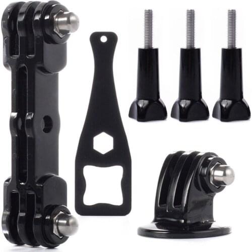 Double Dual Cameras Mount Holder Extention Arm for GoPro HERO 2 3 3+ 4 OS332