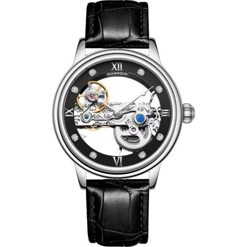 2020 Guanqin GJ16137 New mens watch top brand luxury fashion automatic watch mens mechanical waterproof clock Reloj homebres