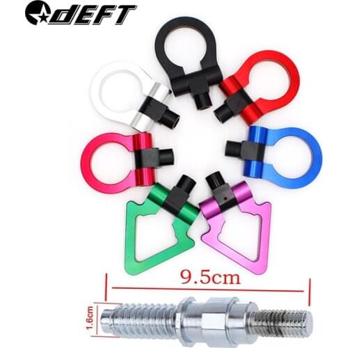 DEFT Billet Aluminum Front Rear European Car Auto Trailer Tow Hook Kit For Honda Toyota HU-RTH001