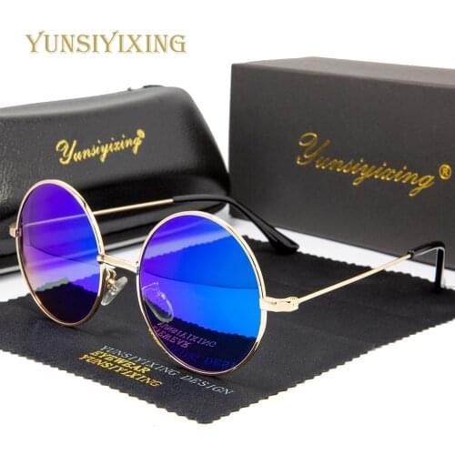 YSYX Round Shape Polarized Men Sunglasses Super Light Glasses Fashion Sun Protective Travel Sun Glasses For Men/Women Universal