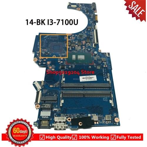 927266-601 927266-501 927266-001 For HP PAVILION 14-BK 14-BP laptop motherboard DAG71MB16D0 with i3-7100U fully Tested Mainboard