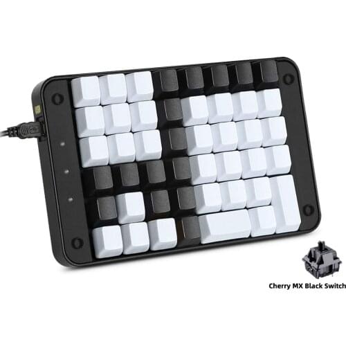 Single-Handed Mechanical Keyboard All 46 Programmable Keys Tools Gaming Keypad 8 Macro Keys with Cherry MX Black Switches