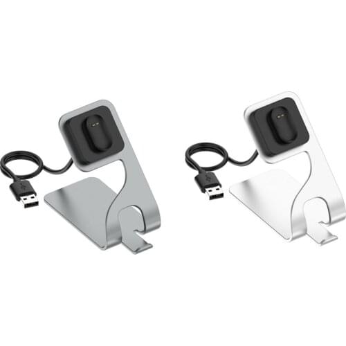 Smart Watch Metal Charging Dock Station Stand with head 360Rotated for Fitbit inspire HR/ inspire/ Ace2