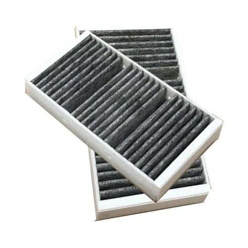 2Pcs A1668300318 Cabin Filter Model Car Built in Carbon Fiilter For Mercedes GL-CLASS X166 2012-2019/M-CLASS W166 2011-2015