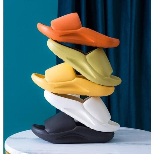 Slippers Hot Sell Shell Beach Slides Non-slip Waterproof Soft Thick Bottom Outside House Slipper Women Casual Solid Flips Flop