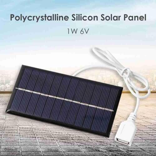 Solar Charging Board Folding 1W Solar Cells Charger 6V USB Output Devices Portable Solar Panels For Smartphones