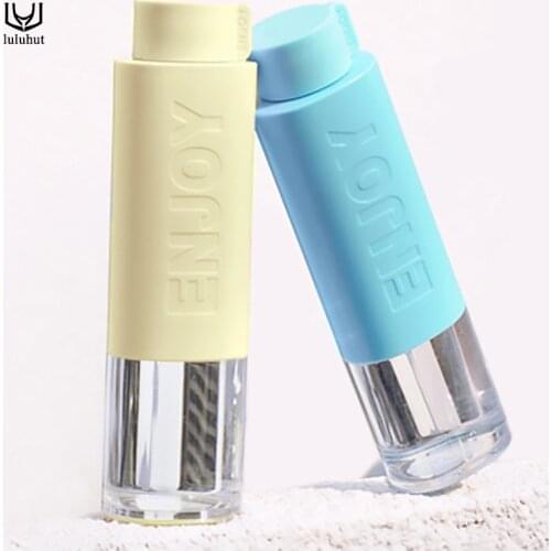 Luluhut Sports water bottle candy color fashion plastic water bottle English paragraph bicycle bottle portable drink bottle
