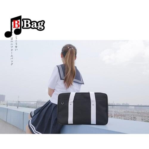 Women shoulder bag handbag girl student jk uniform bag commuter bag Japanese Retro academy Satchel canvas bag