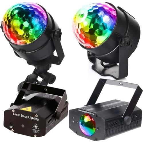 LEDSONLINE Holiday lighting RGB Home Party Light DJ Projetor Disco Ball Lamp with IR Remote 5V USB EU US Plug stage light
