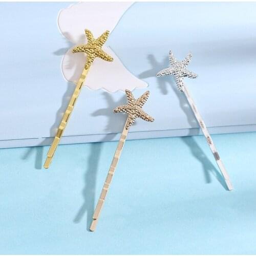 30 Pieces/Lot 55mm Hair Clip Starfish Hairpin Hairgrip Bobby Pins Barrette Hairwear