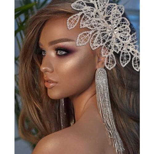 ZMHP256 Golden Leaves Wedding Hair Jewelry in Hair Vine Bridal Headwear Crowns and Tiaras Women decoration Accessories Wreath