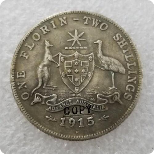 1915-H AUSTRALIAN FLORIN COPY COIN