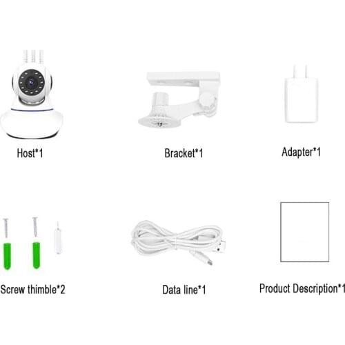 360 Degree Rotating Wireless Wifi Camera 720p/1080p Remote Monitor Mobile Phone Monitoring Intelligent Network Hd