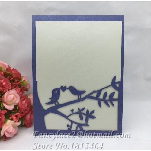50pcs Invitation Cards Laser Cut Hollow Love Birthday Wedding Party Decoration Paper Craft Wedding Invitation Cards
