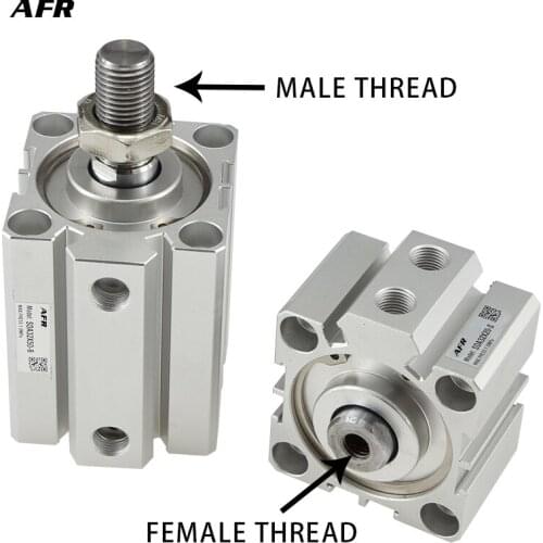 AFR SDA20 With magnetic Air actuator compact double acting pneumatic cylinder Female/male thread bore 20mm stroke 5~100mm