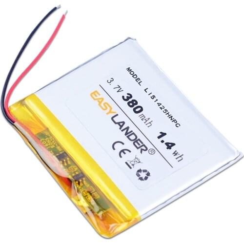 Easylander 3.7V 380mAh Li- Polymer Battery For SONY NWZ-E345 NWZ-WH303 MWZ-E373 MWZ-E383 A864 A865 LIS1425HNPC 274237 SRS-BTV5