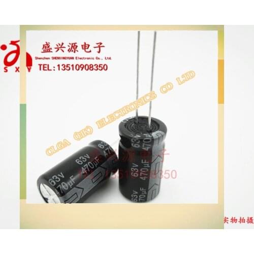 63 470 uf63v v470uf charger aluminum electrolytic capacitor size: 13 x20