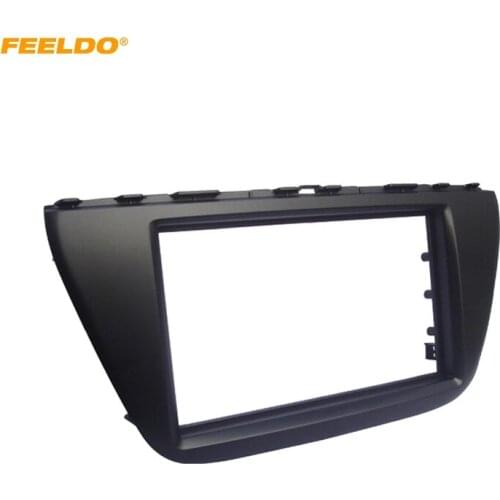 FEELDO Car Radio Audio 2DIN Fascia Frame Adapter for SUZUKI Sx4 S Cross 2013+ Stereo Panel Fascia Plate Dash Trim Installation